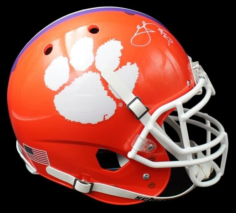 Grady Jarrett Signed Clemson Tigers Schutt Authentic NCAA Helmet