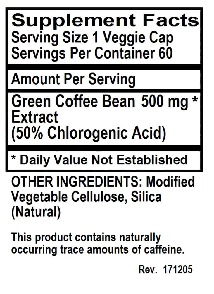 Green Coffee Bean, 60 vcap