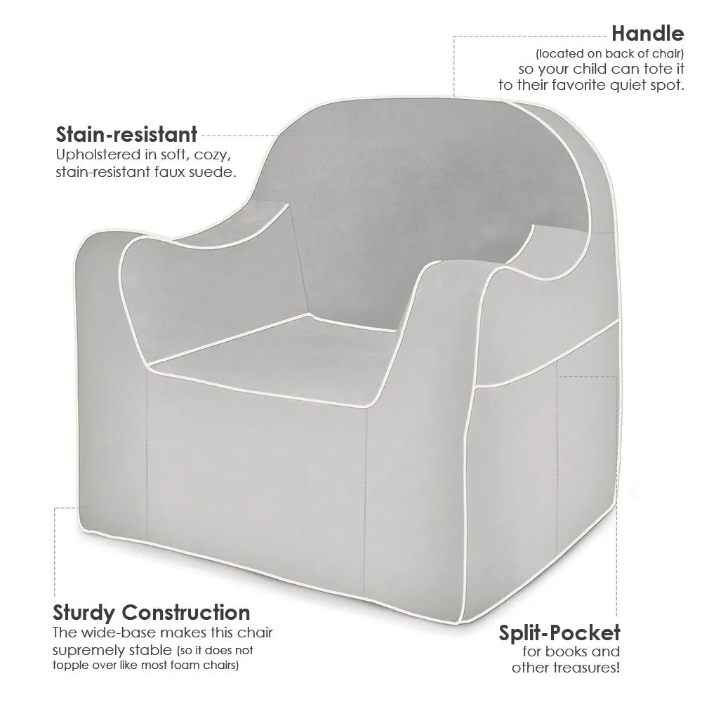 Grey Reader Children's Chair