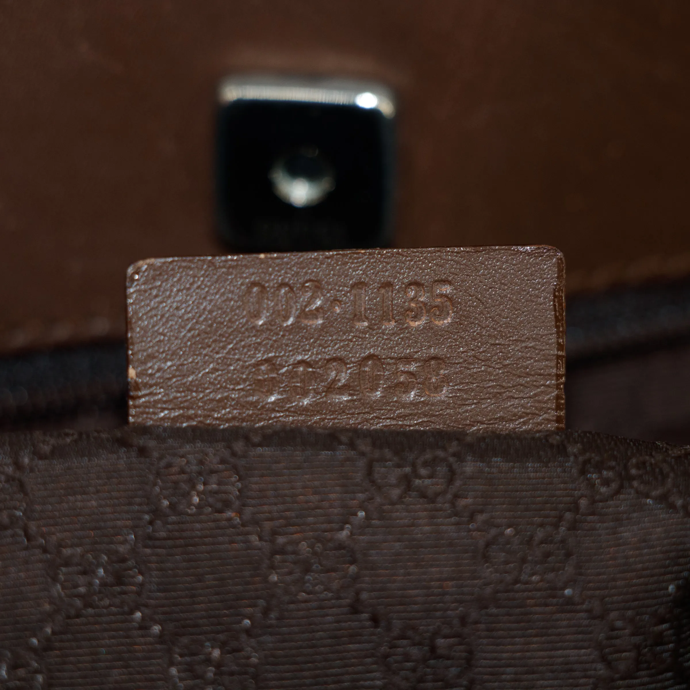 Gucci Brown Leather Tote Bag  #2108