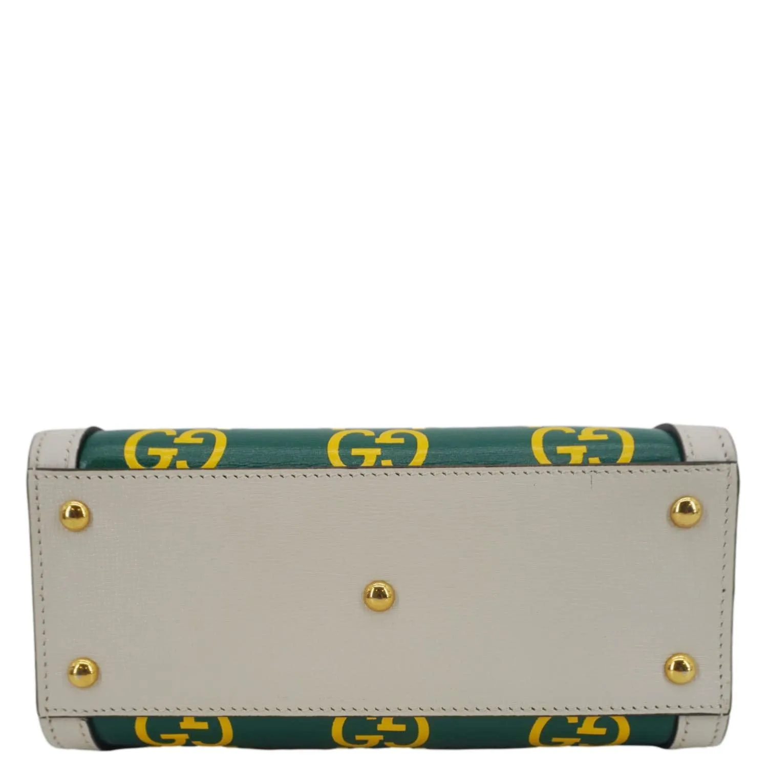 GUCCI Diana Mini GG Monogram Calfskin Leather Tote Bag Green 655661