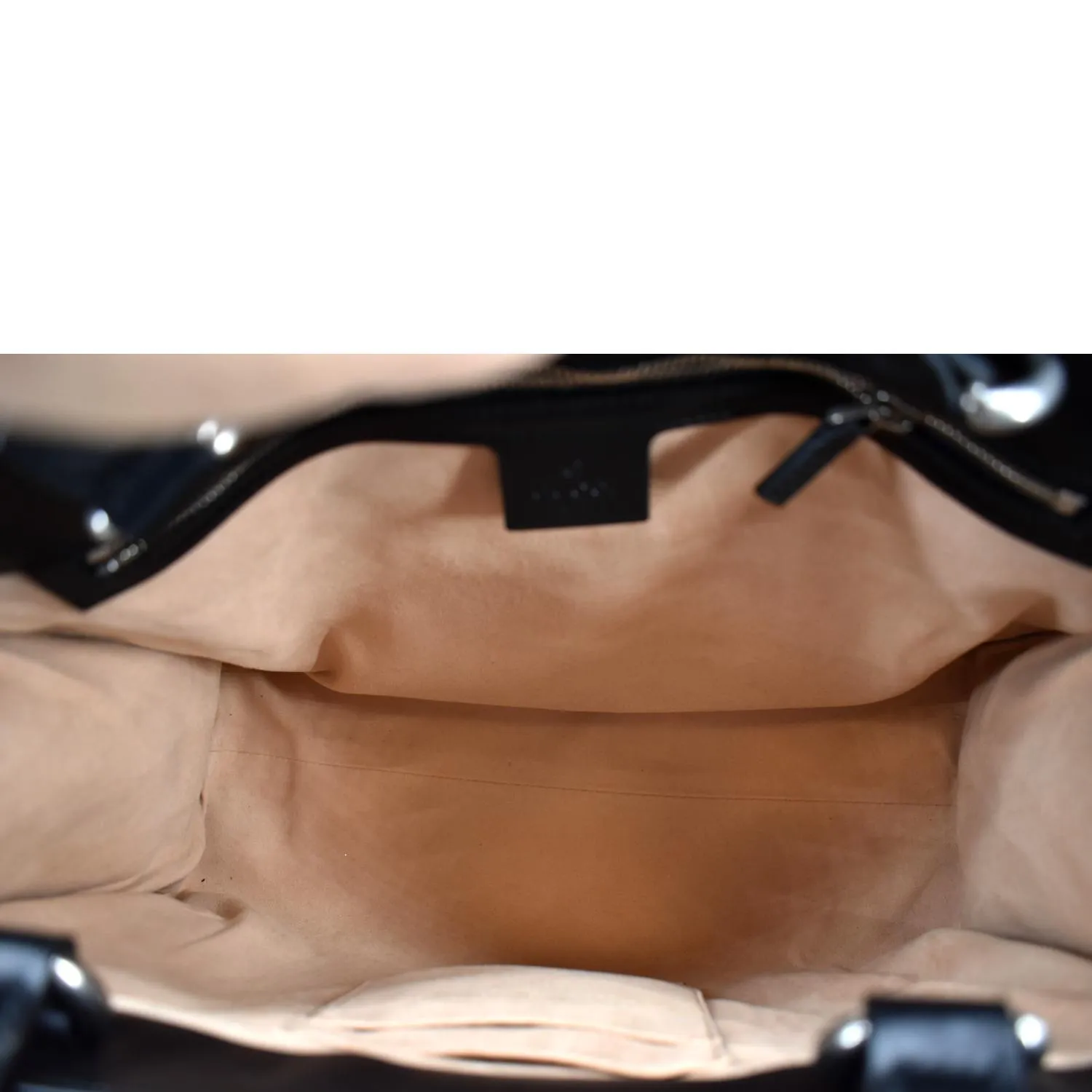 GUCCI Dionysus Leather Tote Bag Black 444167