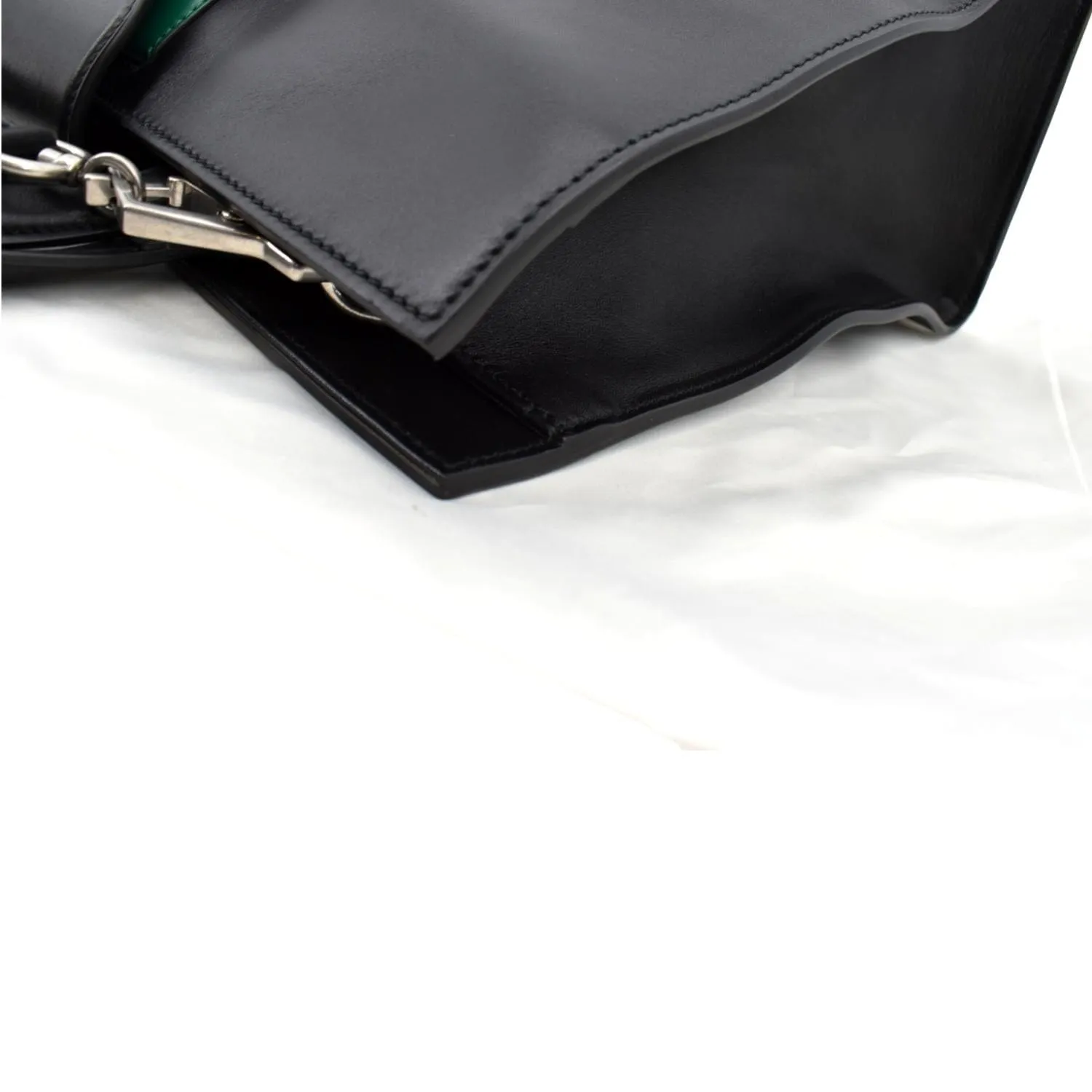 GUCCI Dionysus Leather Tote Bag Black 444167
