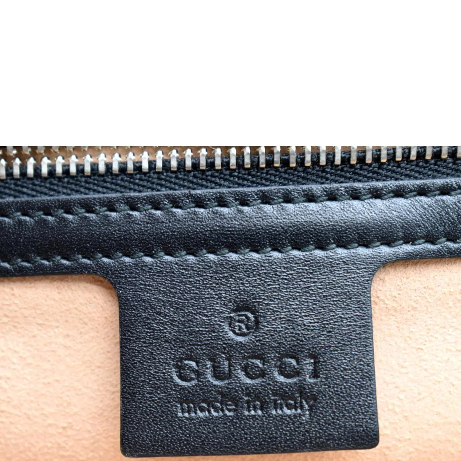 GUCCI Dionysus Leather Tote Bag Black 444167