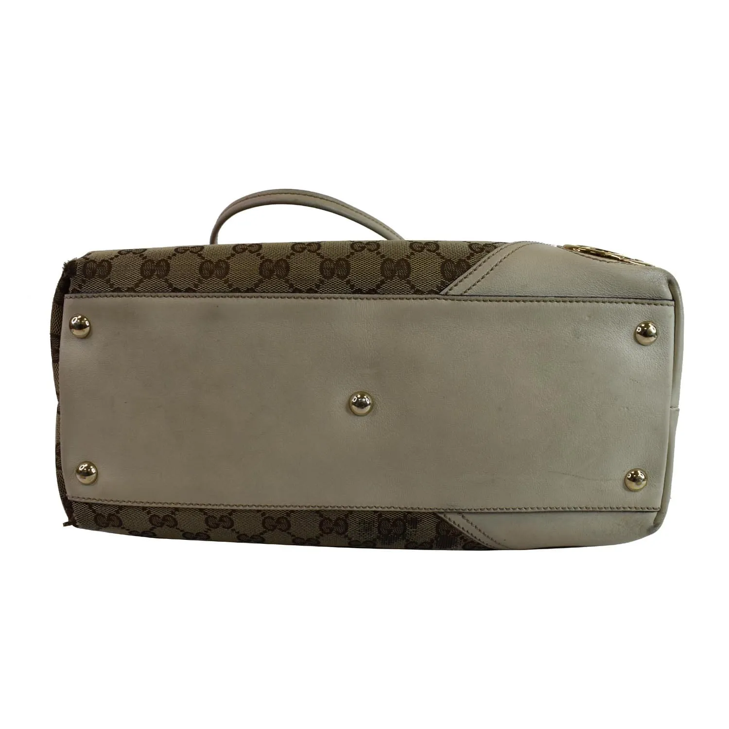 GUCCI Large Britt GG Canvas Tote Bag Beige 169945