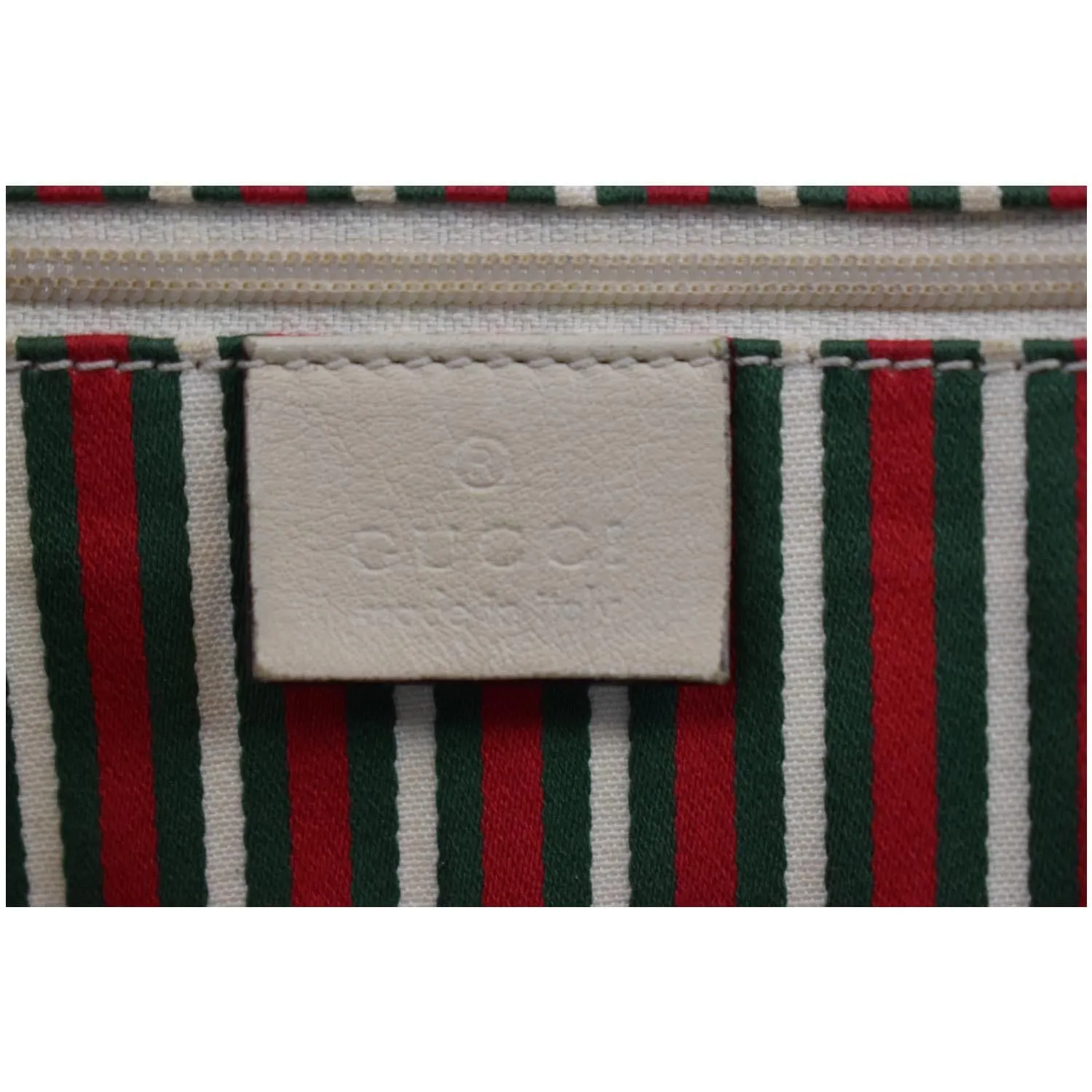 GUCCI Large Britt GG Canvas Tote Bag Beige 169945