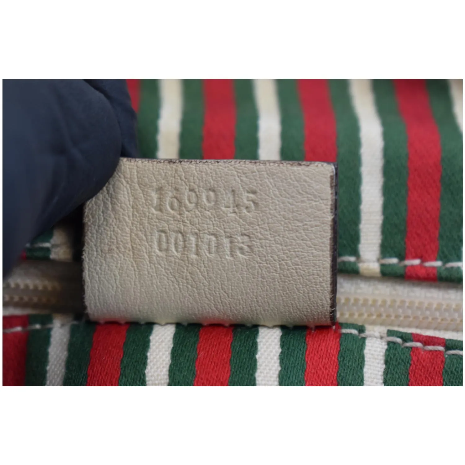 GUCCI Large Britt GG Canvas Tote Bag Beige 169945