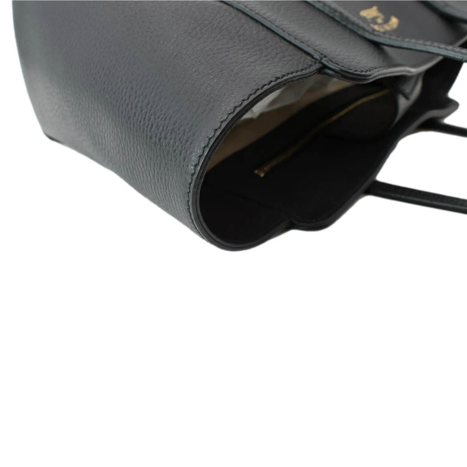 GUCCI Swing Mini Leather Tote Bag Black 354408