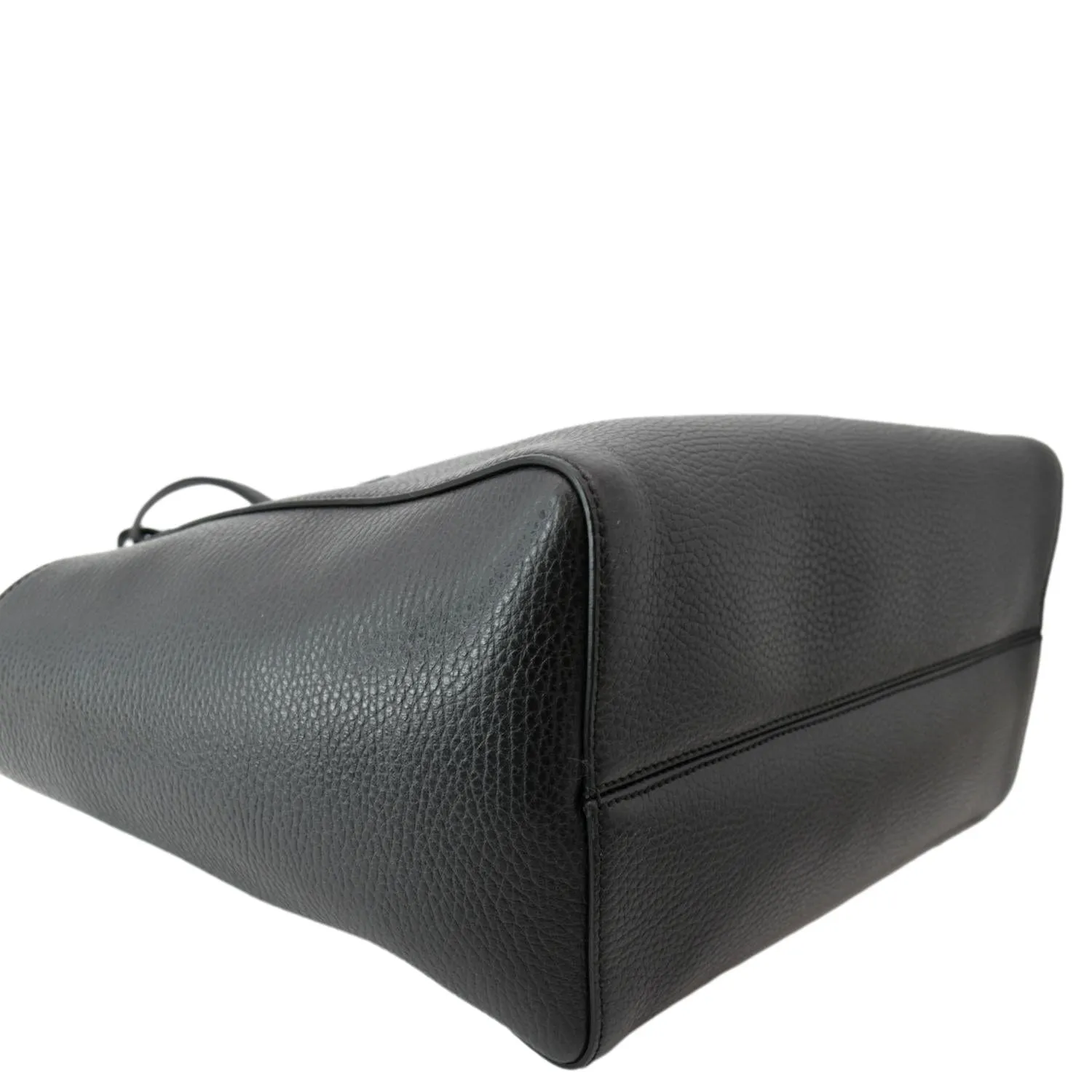 GUCCI Swing Mini Leather Tote Bag Black 354408