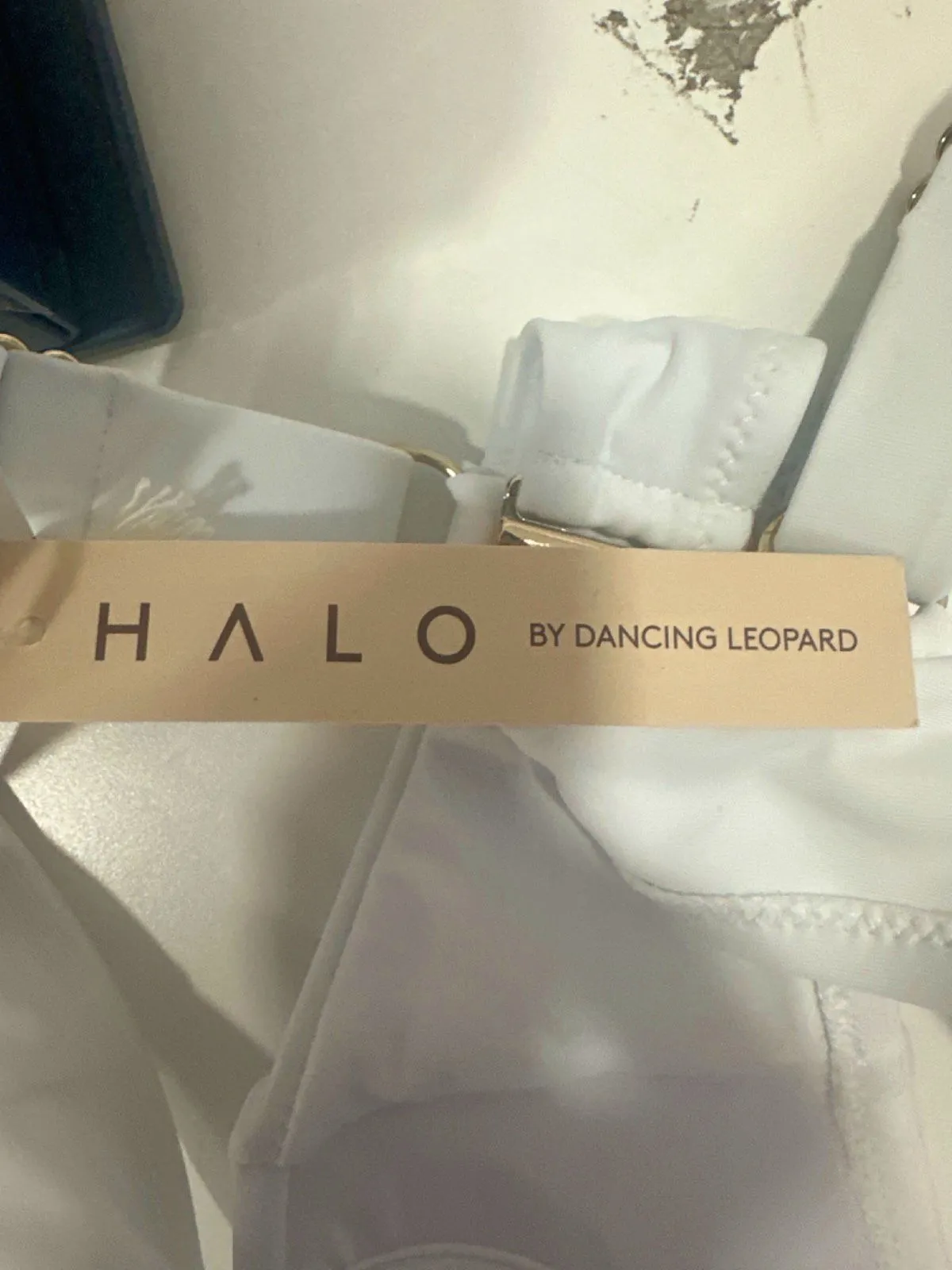 Halo White Salinas Bikini Top UK 8