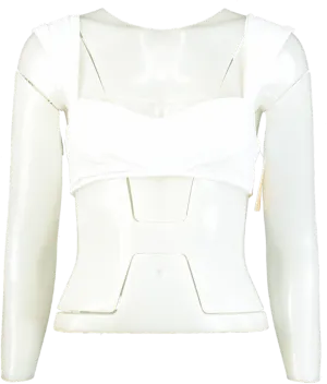 Halo White Salinas Bikini Top UK 8