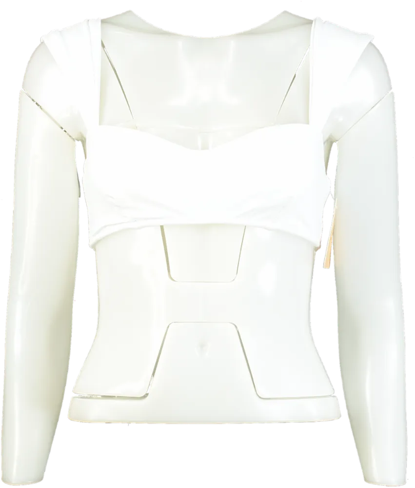 Halo White Salinas Bikini Top UK 8