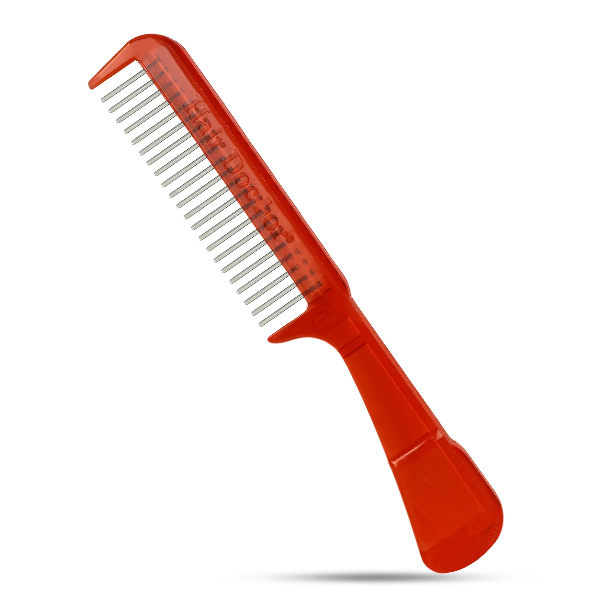 Handle Comb with Wide-Spaced Stainless-Steel Rotating Teeth  Best Seller!