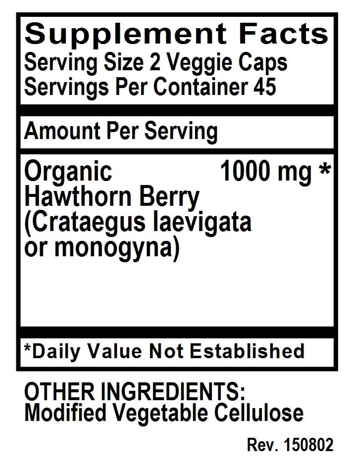 Hawthorn, 90 vcap