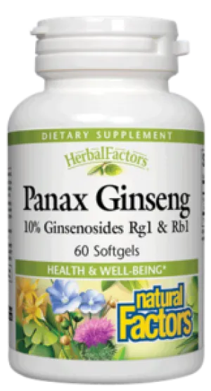 HERBAL FACTORS PANAX GINSENG, 60 SGEL