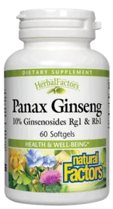 HERBAL FACTORS PANAX GINSENG, 60 SGEL