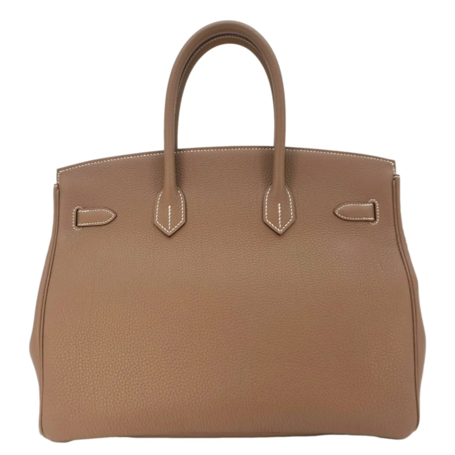 HERMES Birkin 35 Togo Leather Tote Bag Etoupe