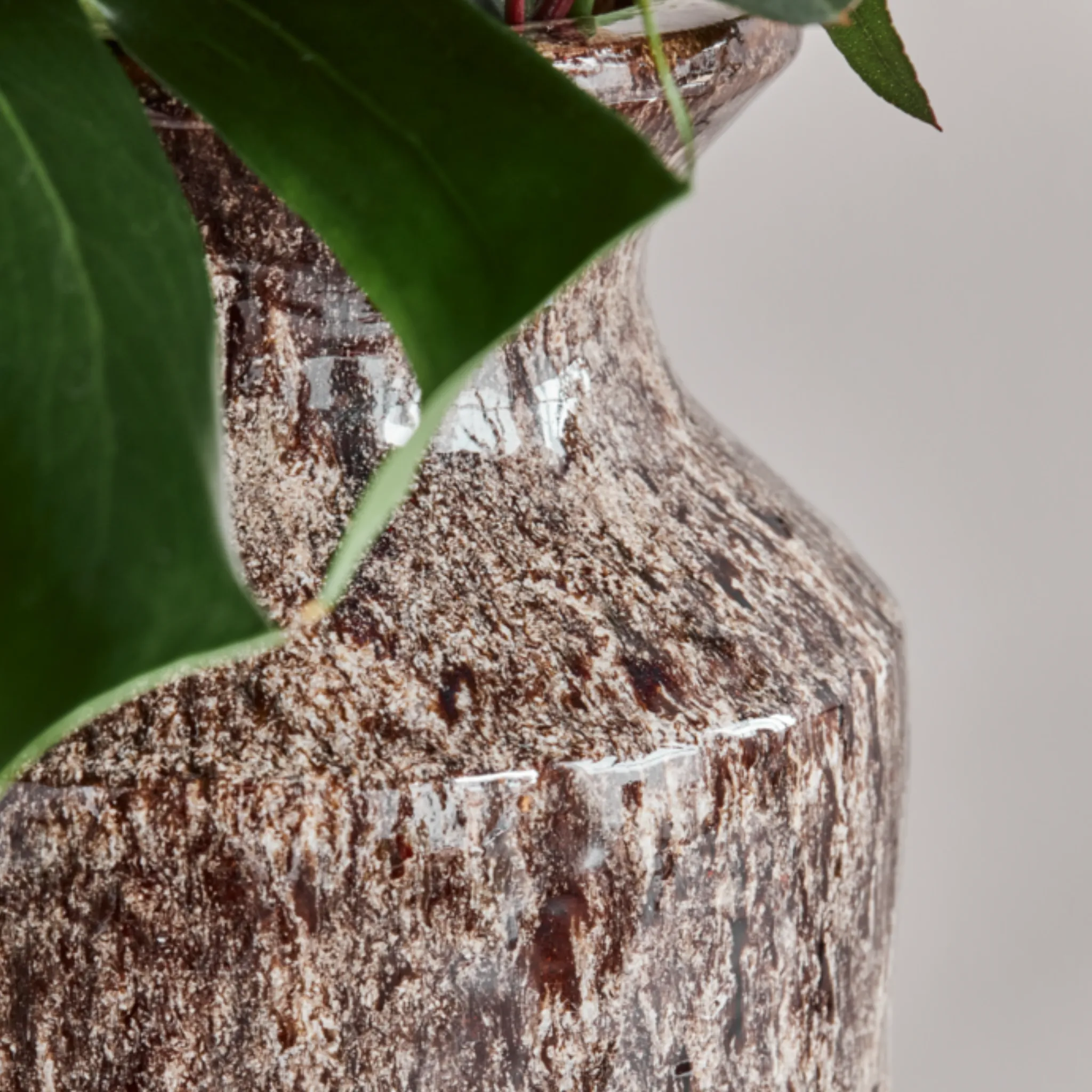 Håndlavet keramik vase - Brun - House Doctor