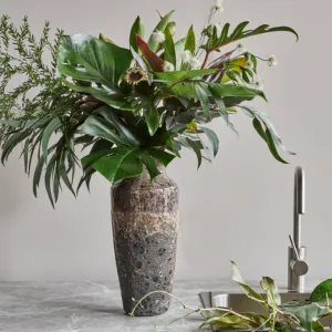 Håndlavet keramik vase - Brun - House Doctor
