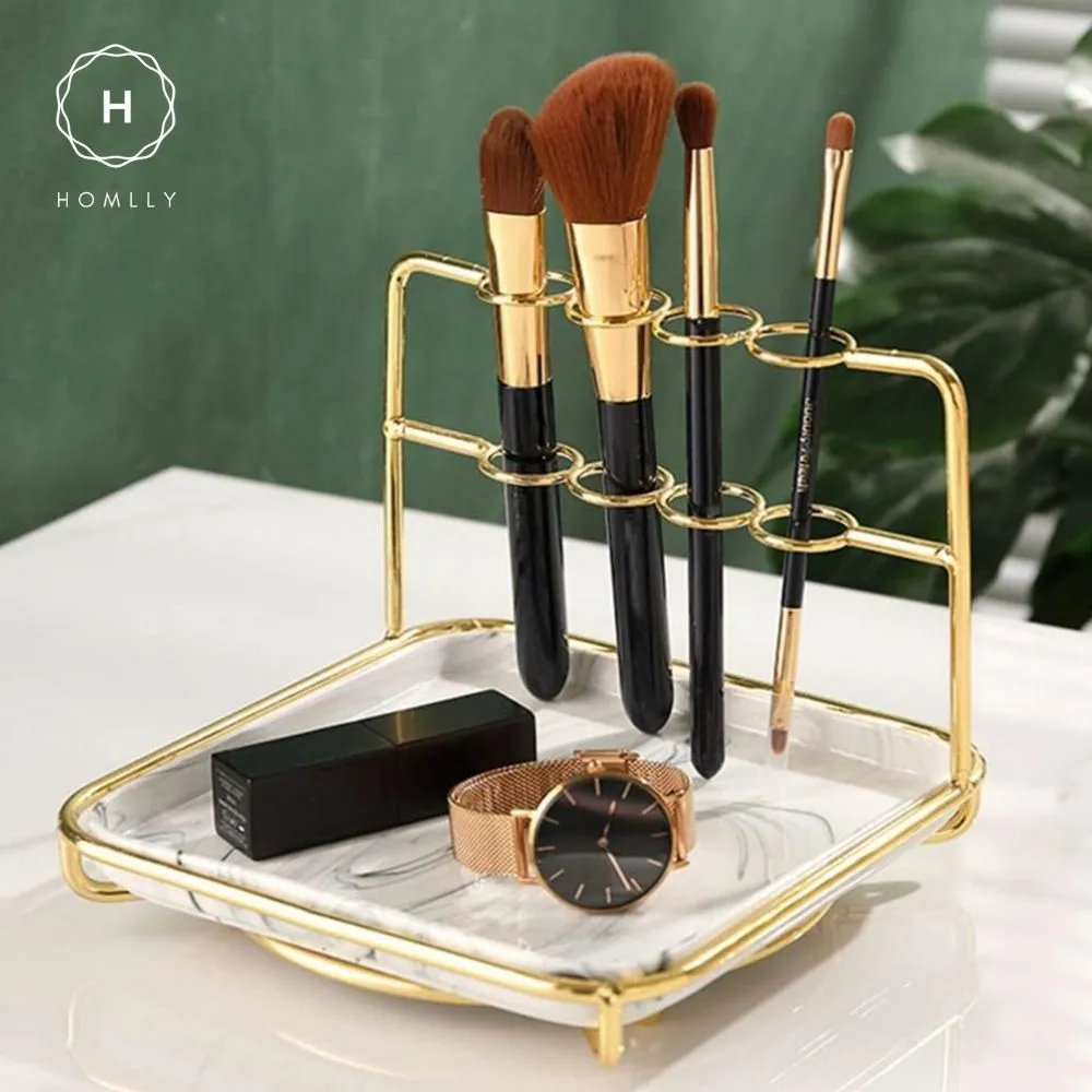 Homlly Marble Jewelry Cosmetic Organizer Display Stand