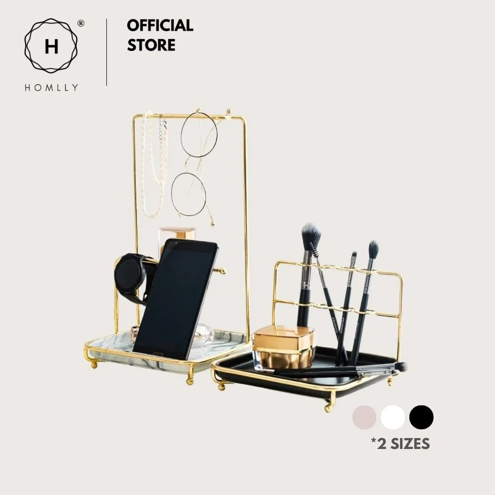 Homlly Marble Jewelry Cosmetic Organizer Display Stand