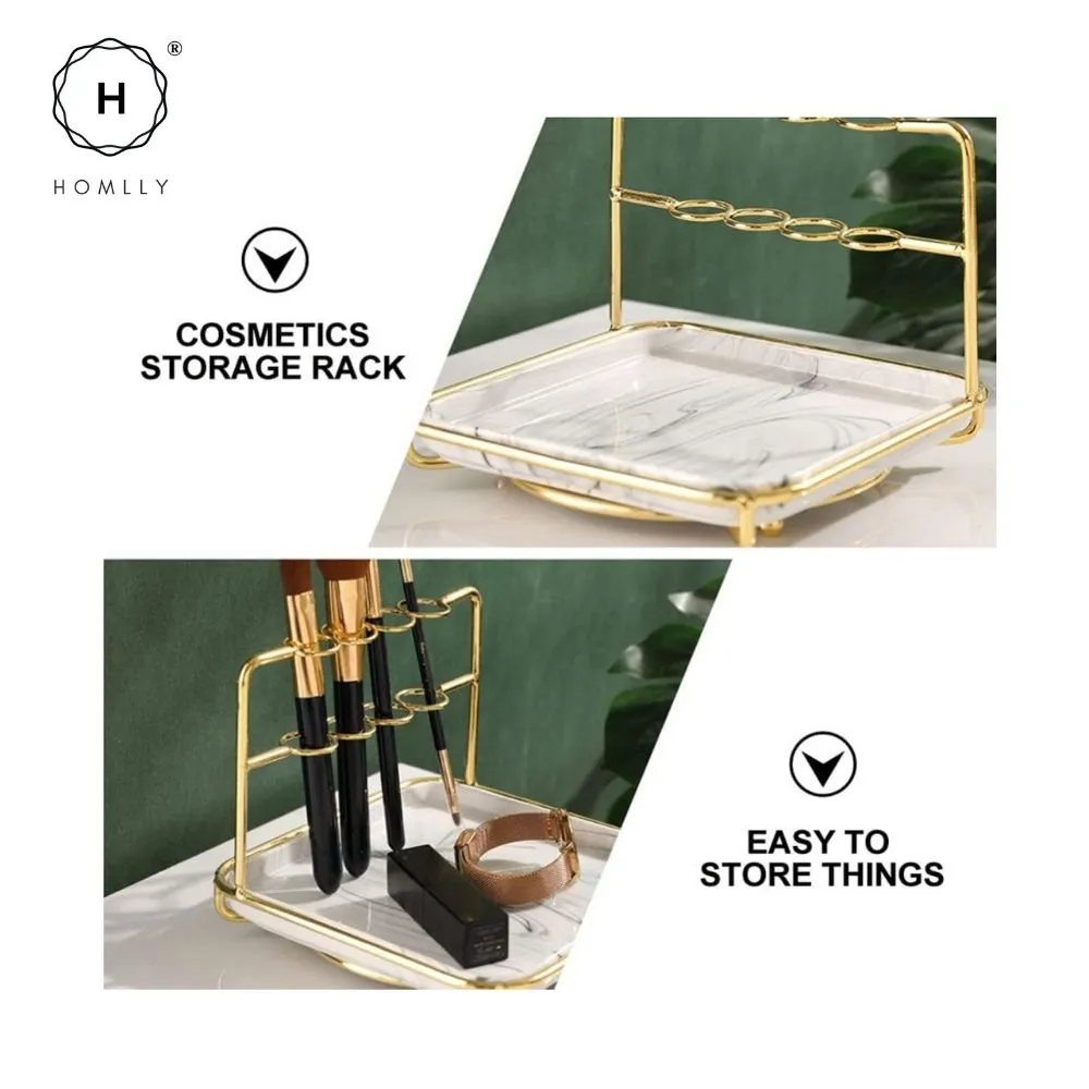 Homlly Marble Jewelry Cosmetic Organizer Display Stand