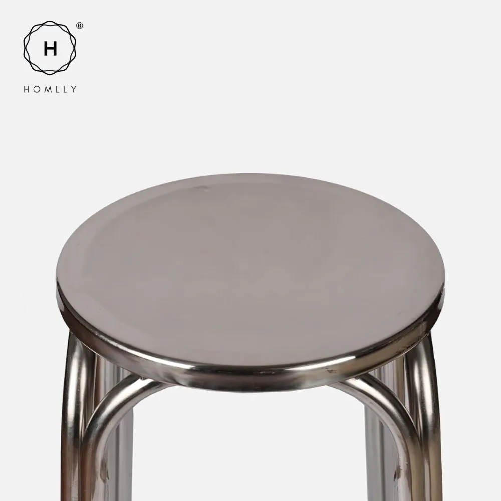 Homlly Tonii Stainless Steel Doctor Stool (Various Heights Available)