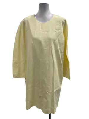 Honey Yellow Roundneck Mini Dress
