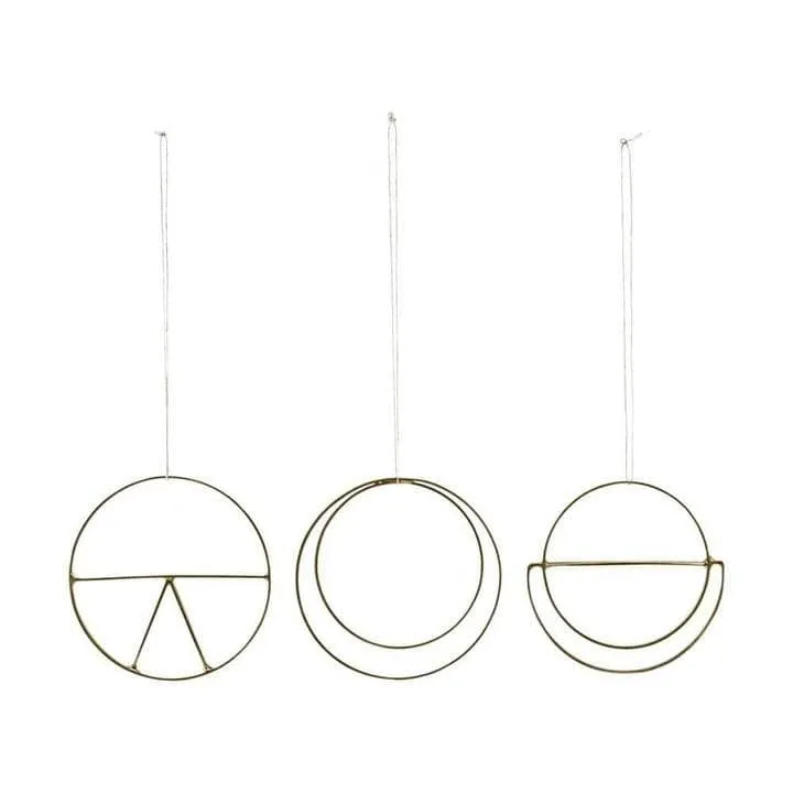 House Doctor Julepynt ornament, sæt 3 stk