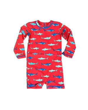 Hungry Sharks One Piece Rashguard