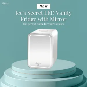 Ice's Secret LED Vanity Fridge with Mirror