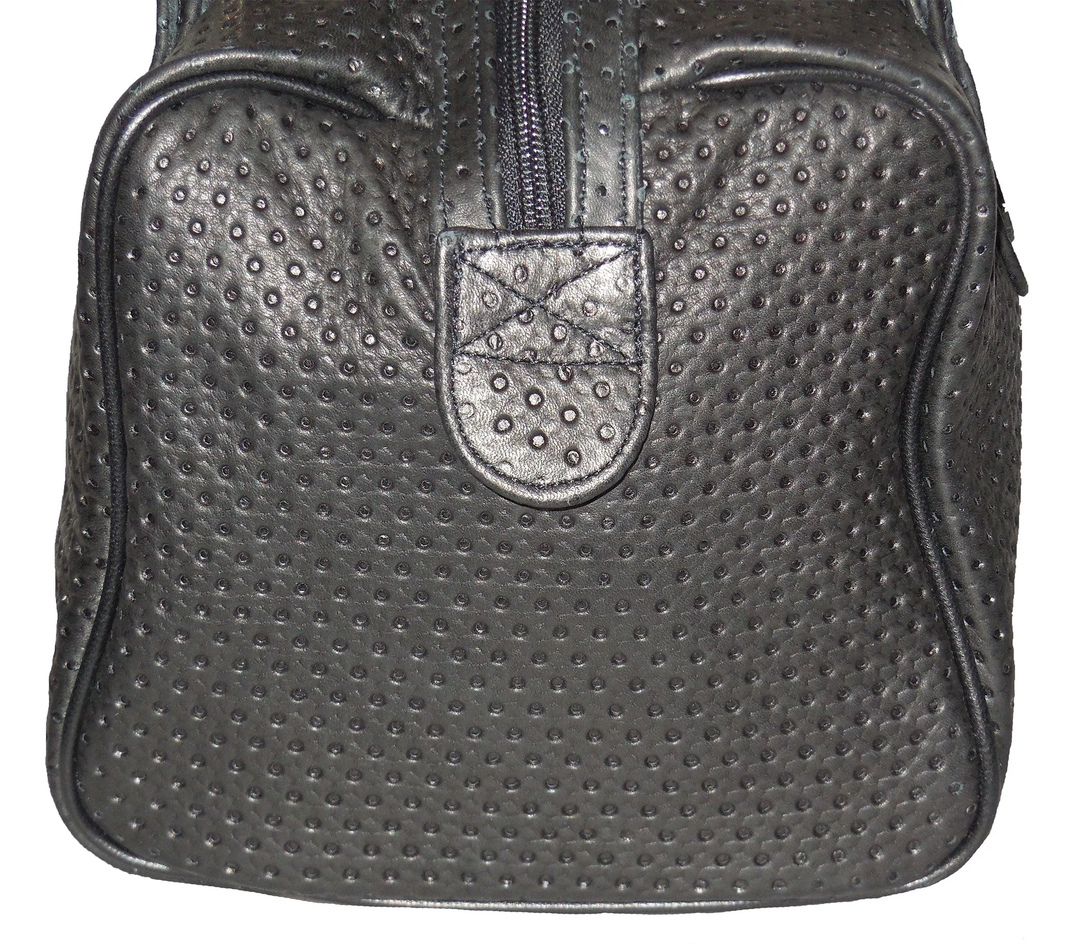 Italian Leather Handbag with Crocodile Detailing - On Sale
