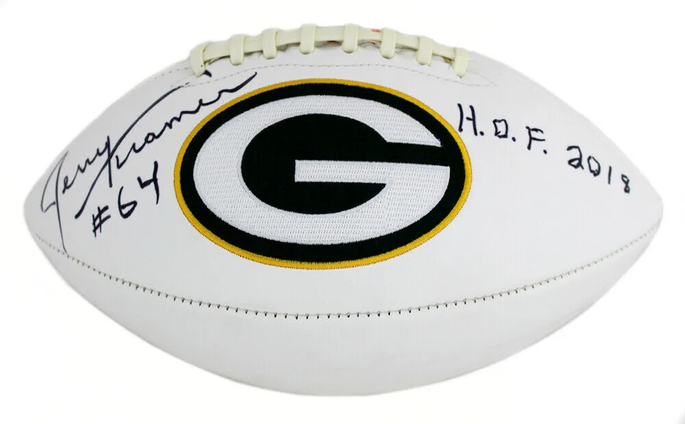 Jerry Kramer Signed Green Bay Packers Embroidered NFL Football "HOF 2018"