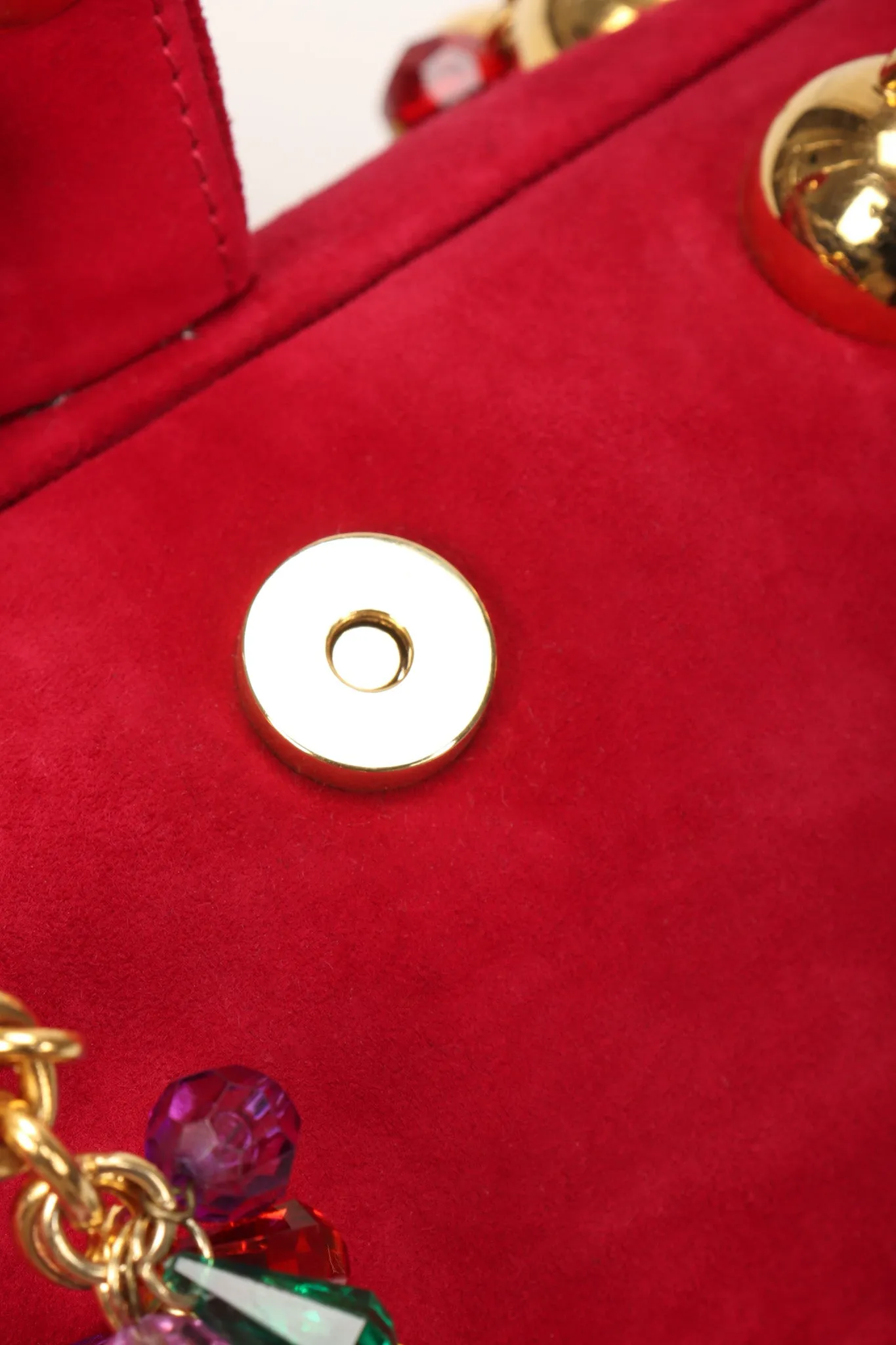 Jeweled Handle Handbag