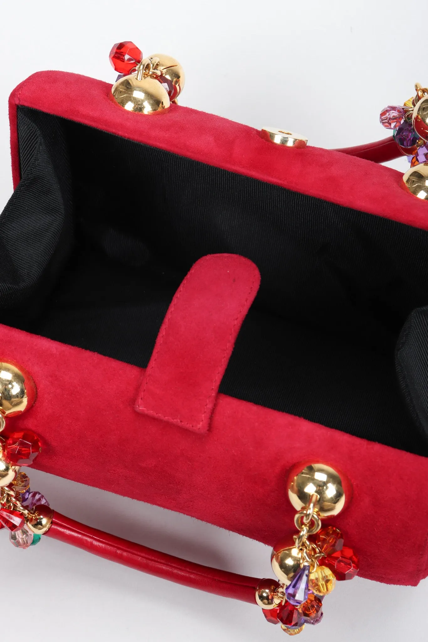 Jeweled Handle Handbag