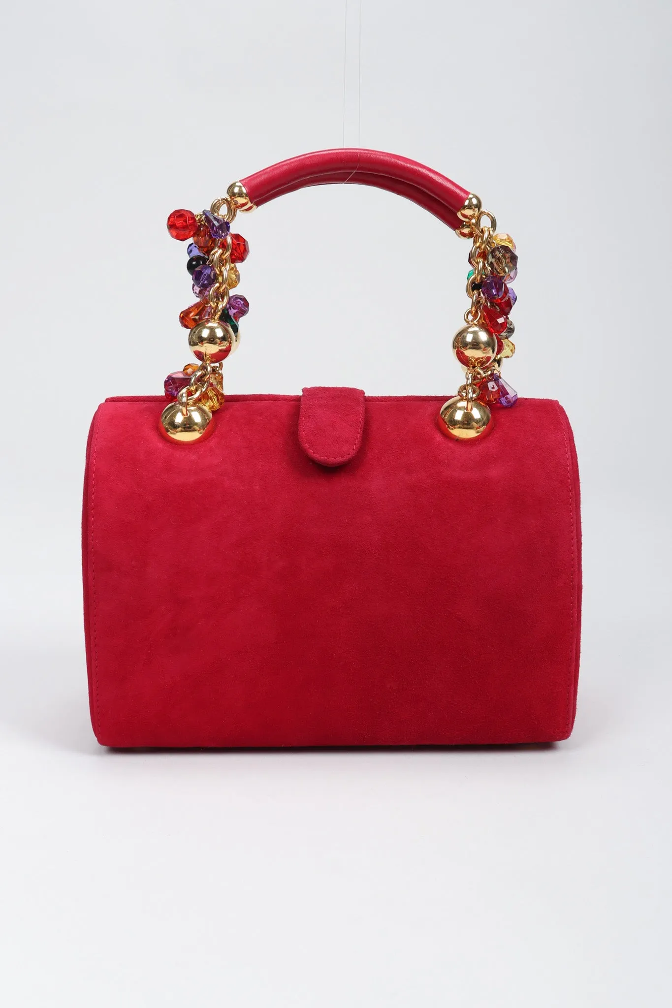 Jeweled Handle Handbag