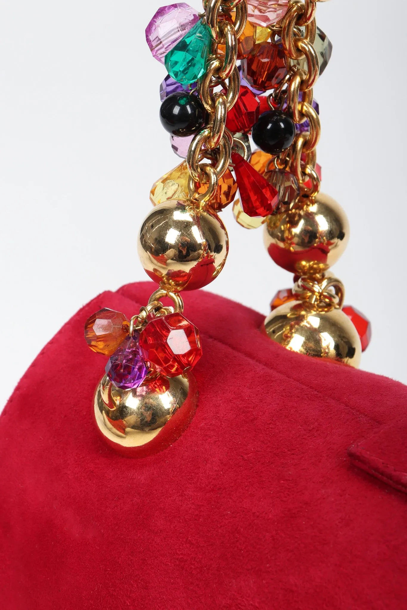 Jeweled Handle Handbag