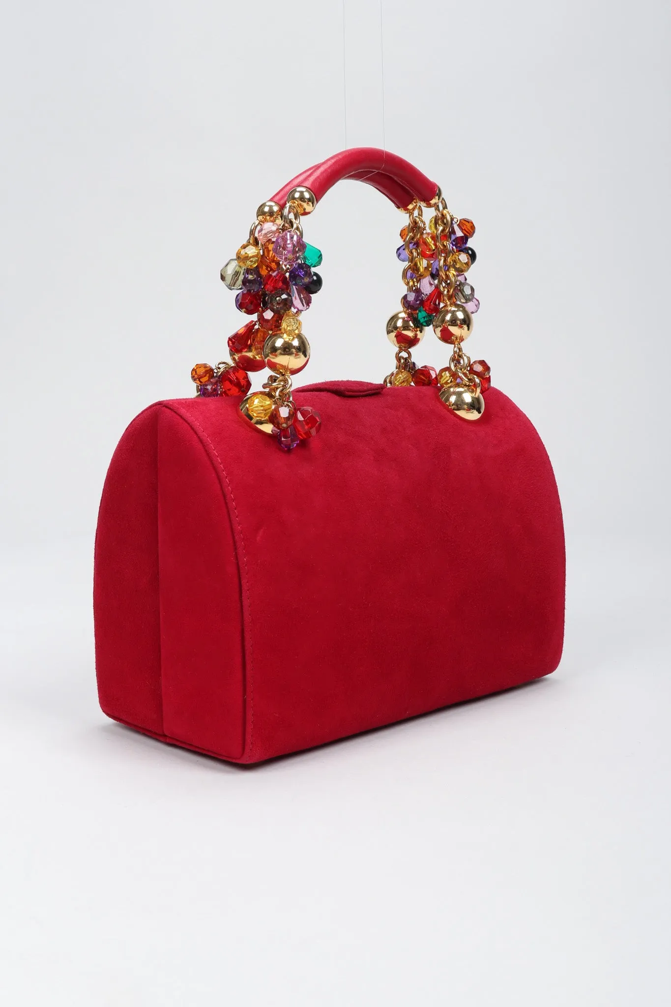 Jeweled Handle Handbag