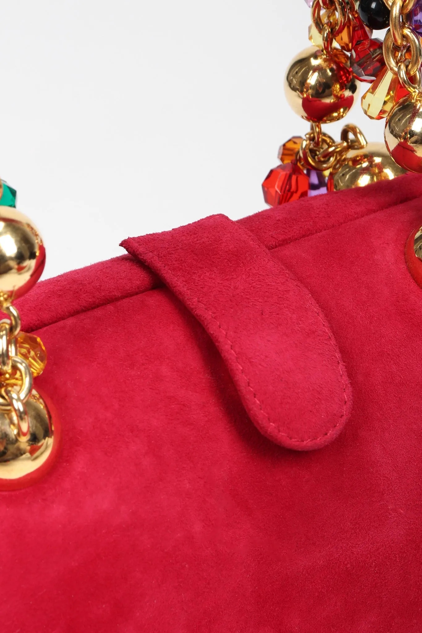Jeweled Handle Handbag