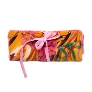 Jewelery Roll | Oriental Crane | Ochre