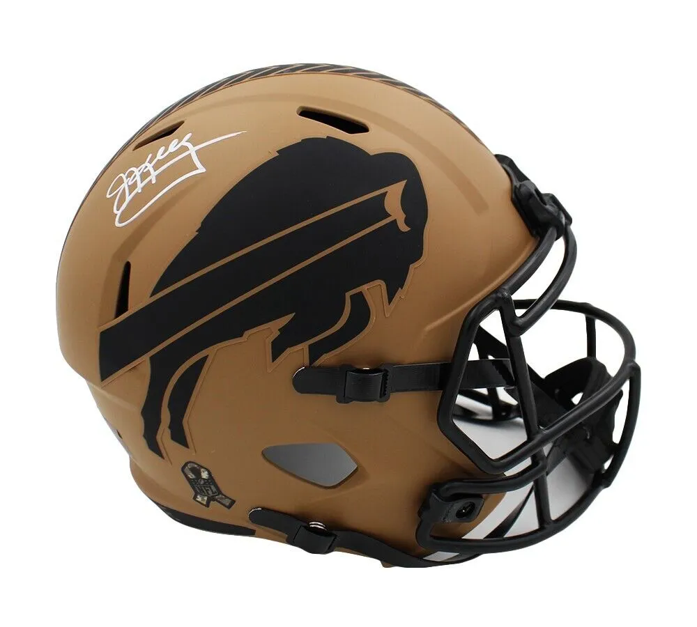 Jim Kelly Signed Buffalo Bills Speed Full Size Salute to Service 2 NFL Helmet