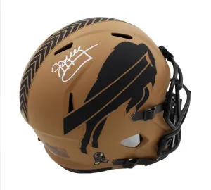 Jim Kelly Signed Buffalo Bills Speed Full Size Salute to Service 2 NFL Helmet