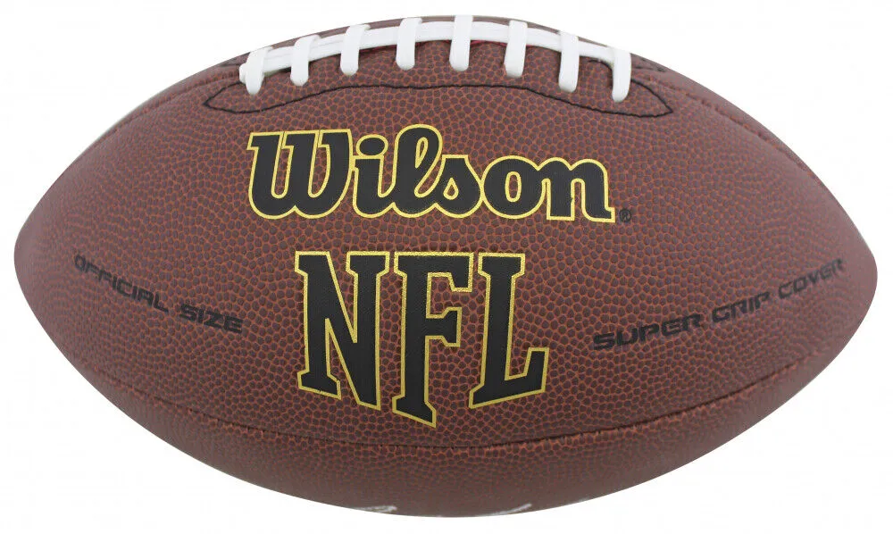 John Lynch Signed Wilson NFL Football (Beckett) Buccaneers, Broncos 9xPro Bowler