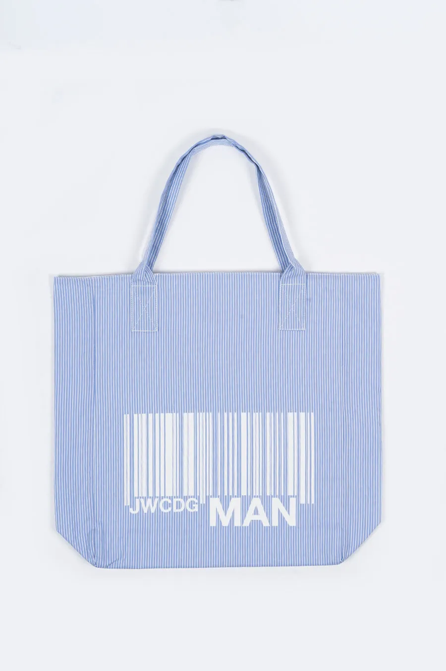 JUNYA WATANABE MAN BARCODE PRINT STRIPED TOTE