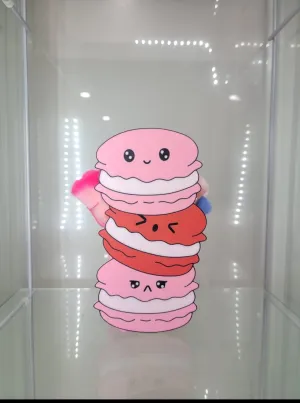 Kawaii Macaron Stack Vanity & Home Decor Makeup Organizer Brush Holder