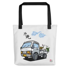 Kei Truck   Goat Large Tote Bag