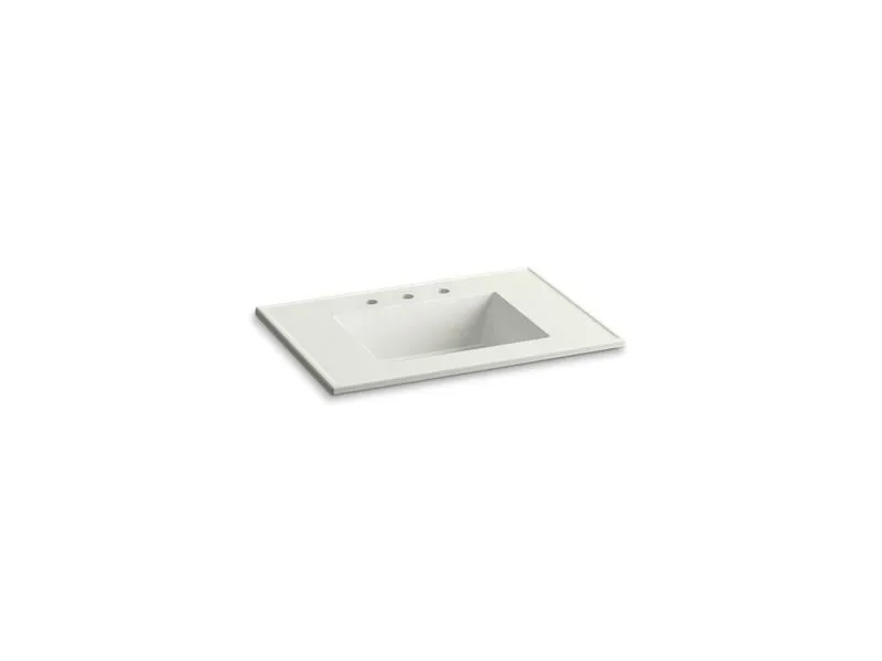 KOHLER K-2779-8 Ceramic/Impressions 31" Vitreous china vanity top with integrated rectangular sink