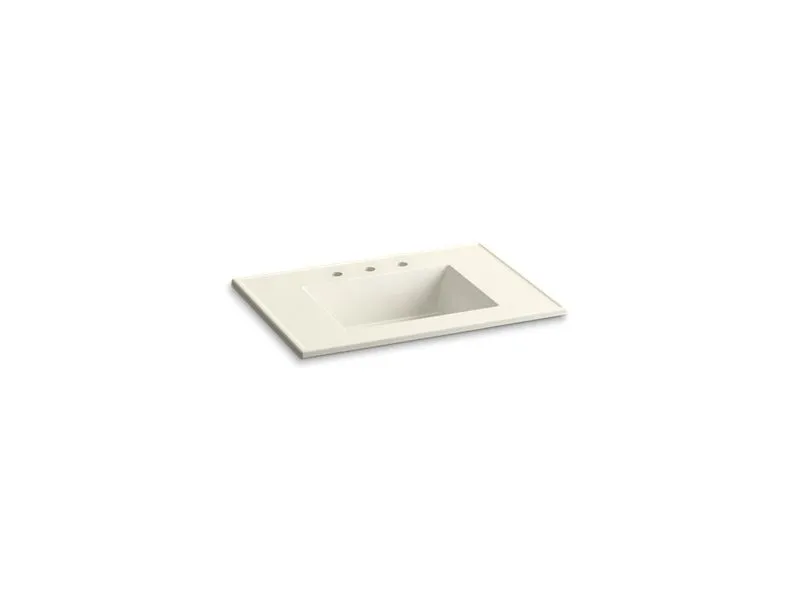 KOHLER K-2779-8 Ceramic/Impressions 31" Vitreous china vanity top with integrated rectangular sink