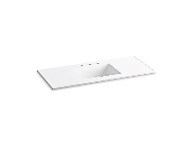KOHLER K-2783-8 Ceramic/Impressions 49" Vitreous china vanity top with integrated rectangular sink