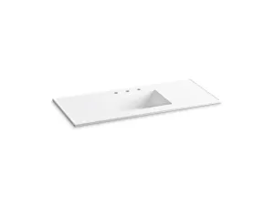 KOHLER K-2783-8 Ceramic/Impressions 49" Vitreous china vanity top with integrated rectangular sink